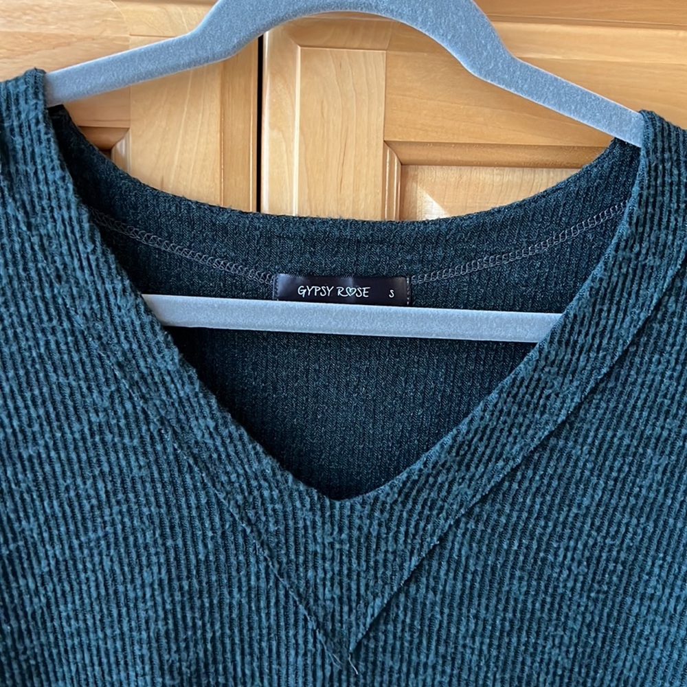 Gypsy Rose Dark Green / Turqouise Top - Picture 2 of 7